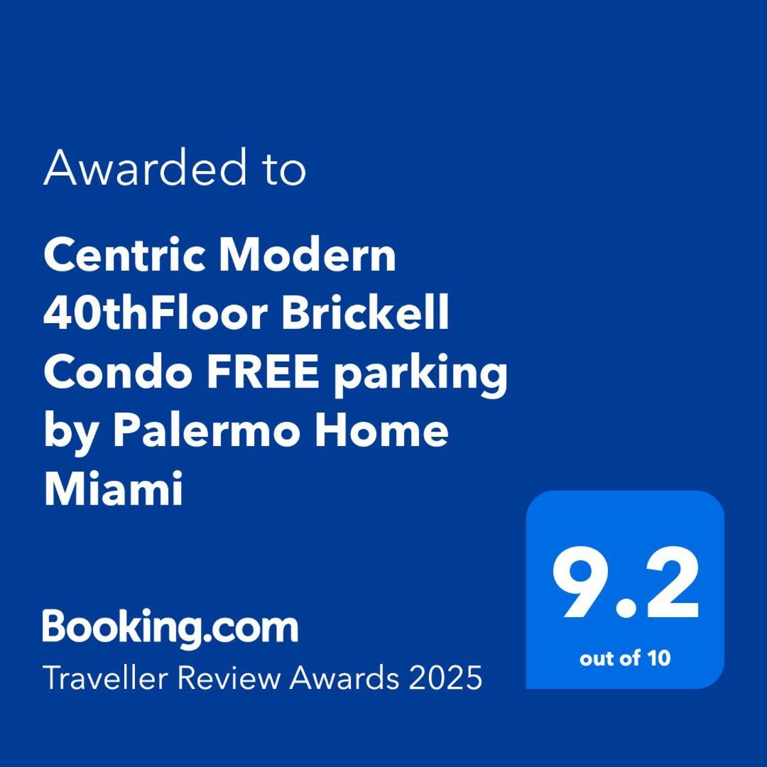 Centric Modern 40Thfloor Brickell Condo Free Parking By Palermo Home Маями Екстериор снимка